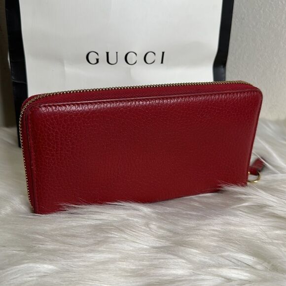 💯Authentic Gucci Marmont Zipped Around Long Wallet 🍀 - Picture 14 of 16